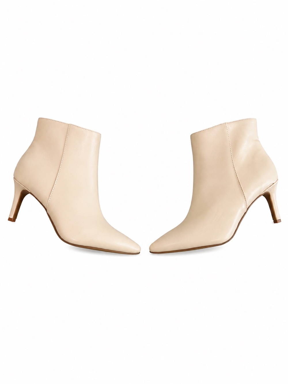 Bandolino Women’s Beige Ankle Booties - Classic Pointed Toe Heels 6.5
